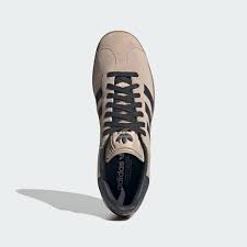 adidas Originals Gazelle trainers in taupe and indigo image 1