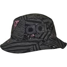adidas Originals monogram bucket hat in black image 2
