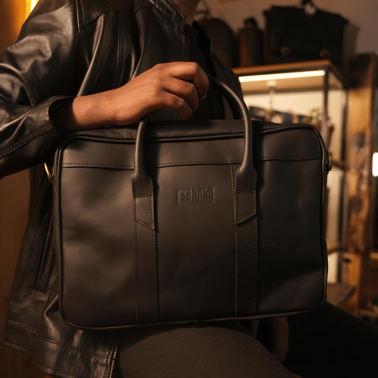 kudo black laptop bag