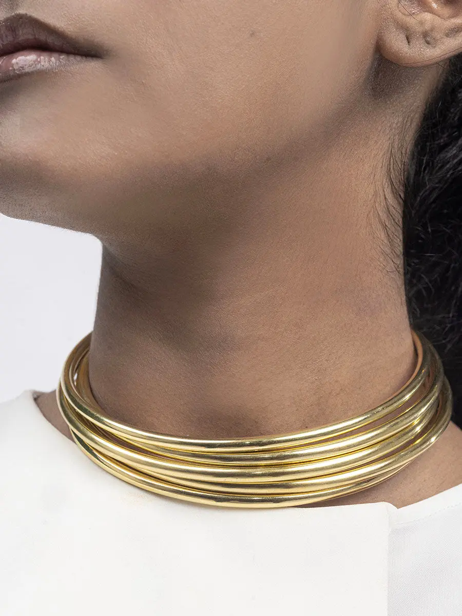 MOT BRASS NECKLACE