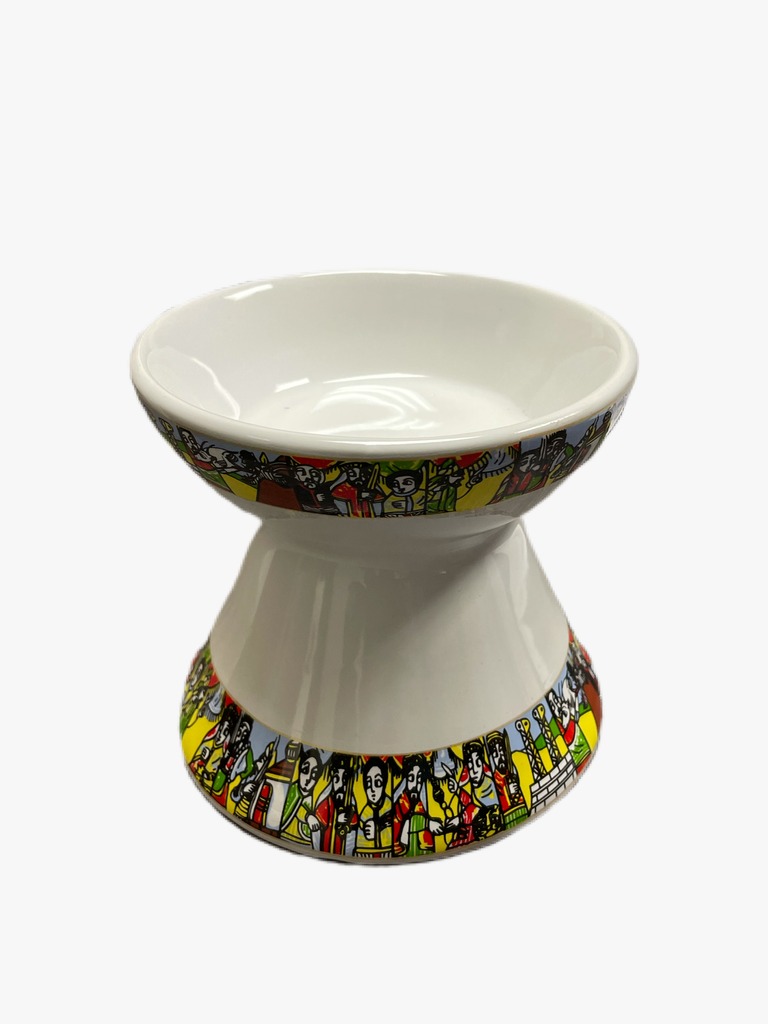 White Ceramic Jebena Holder (Saba)