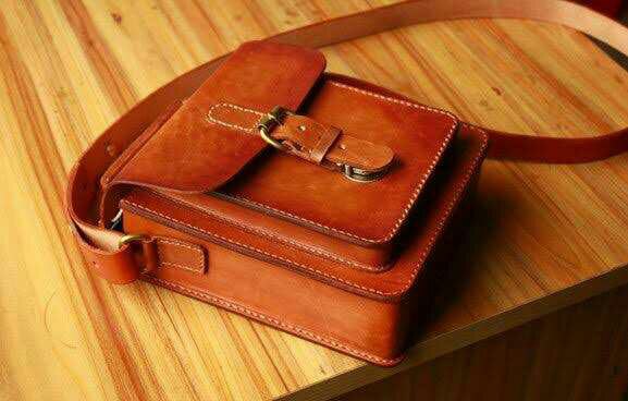 Leather Crossbody Bag image 1