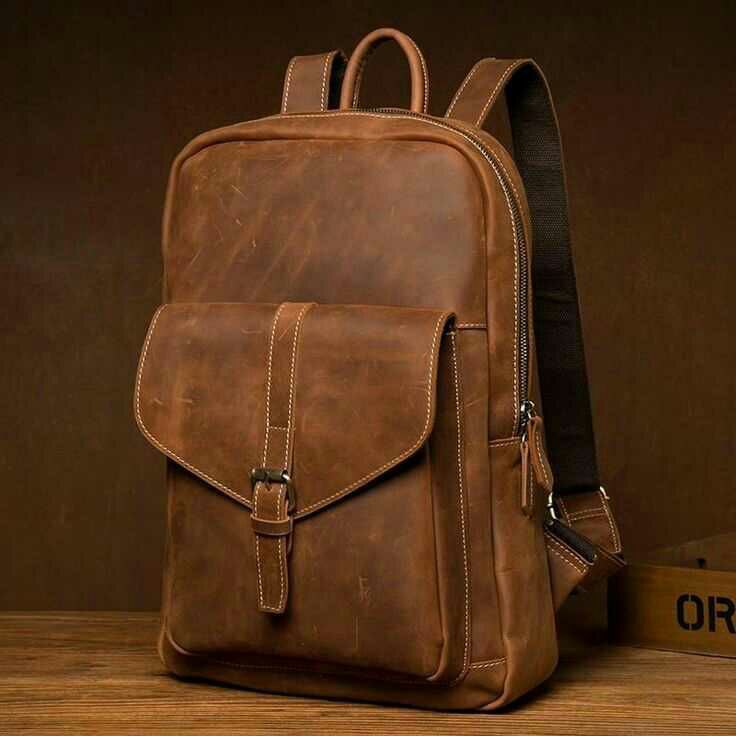 Classic Leather Backpack image 1