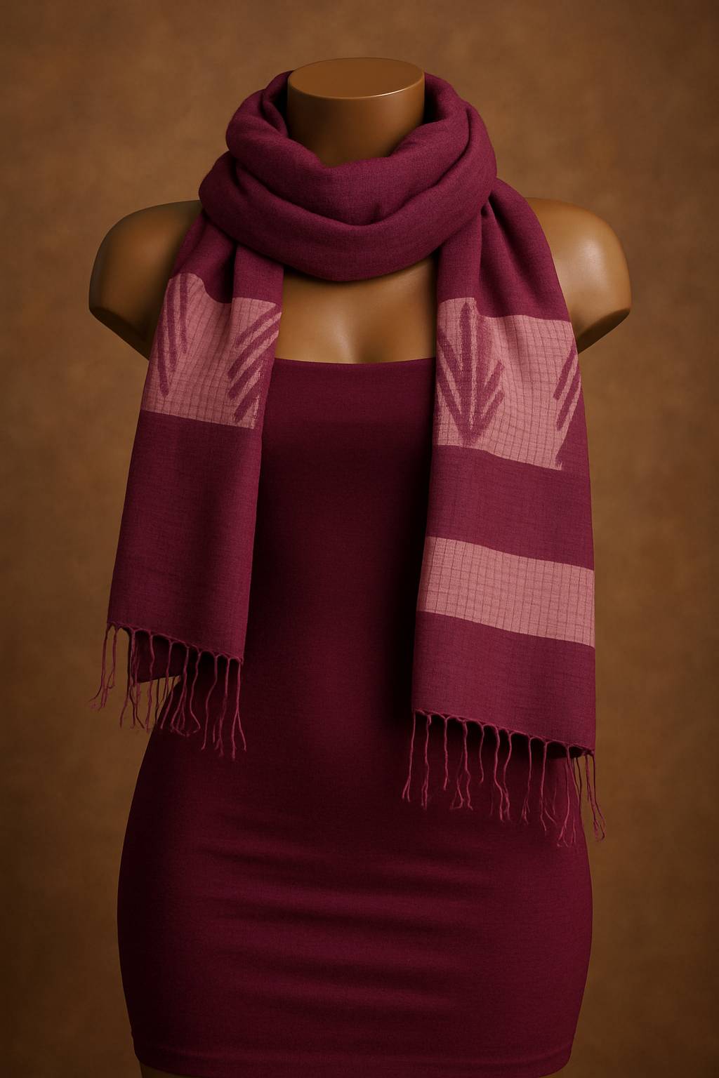 Brown Handwoven Scarves