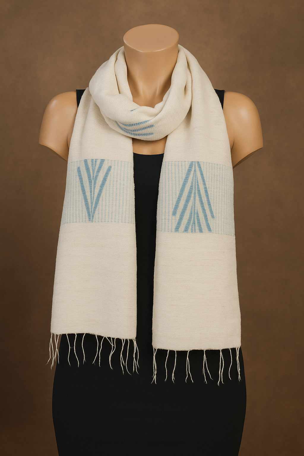 Grey Handwoven Scarf