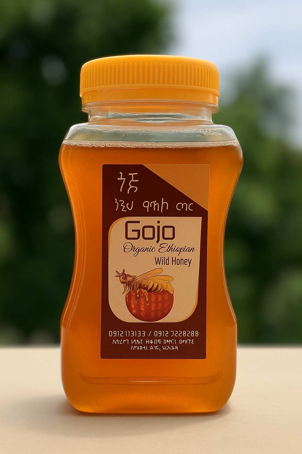 Gojo Organic Ethiopian Wild Honey (golden)1kg