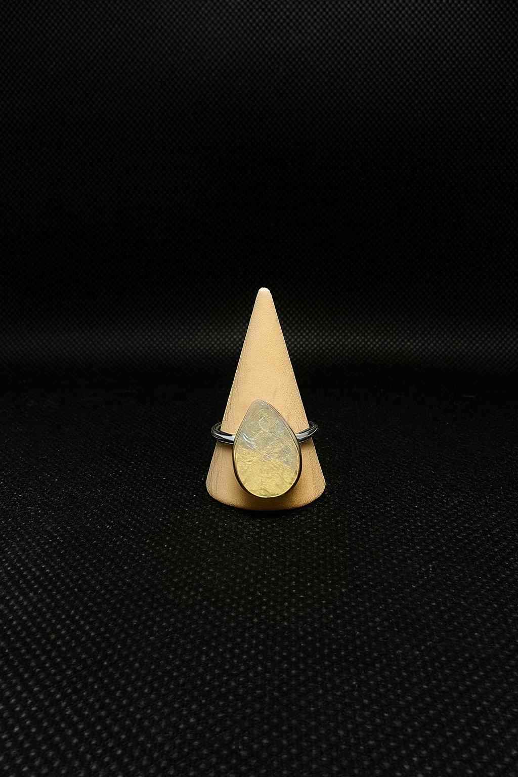 Cracked Crystal Opal Ring