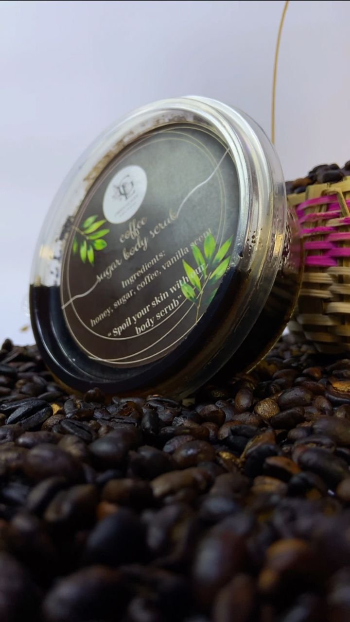Green Herbal Coffee Body Scrub