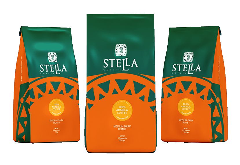 Stella Coffee (Medium Dark Roast Beans 1Kg, 1/2Kg , 300g)